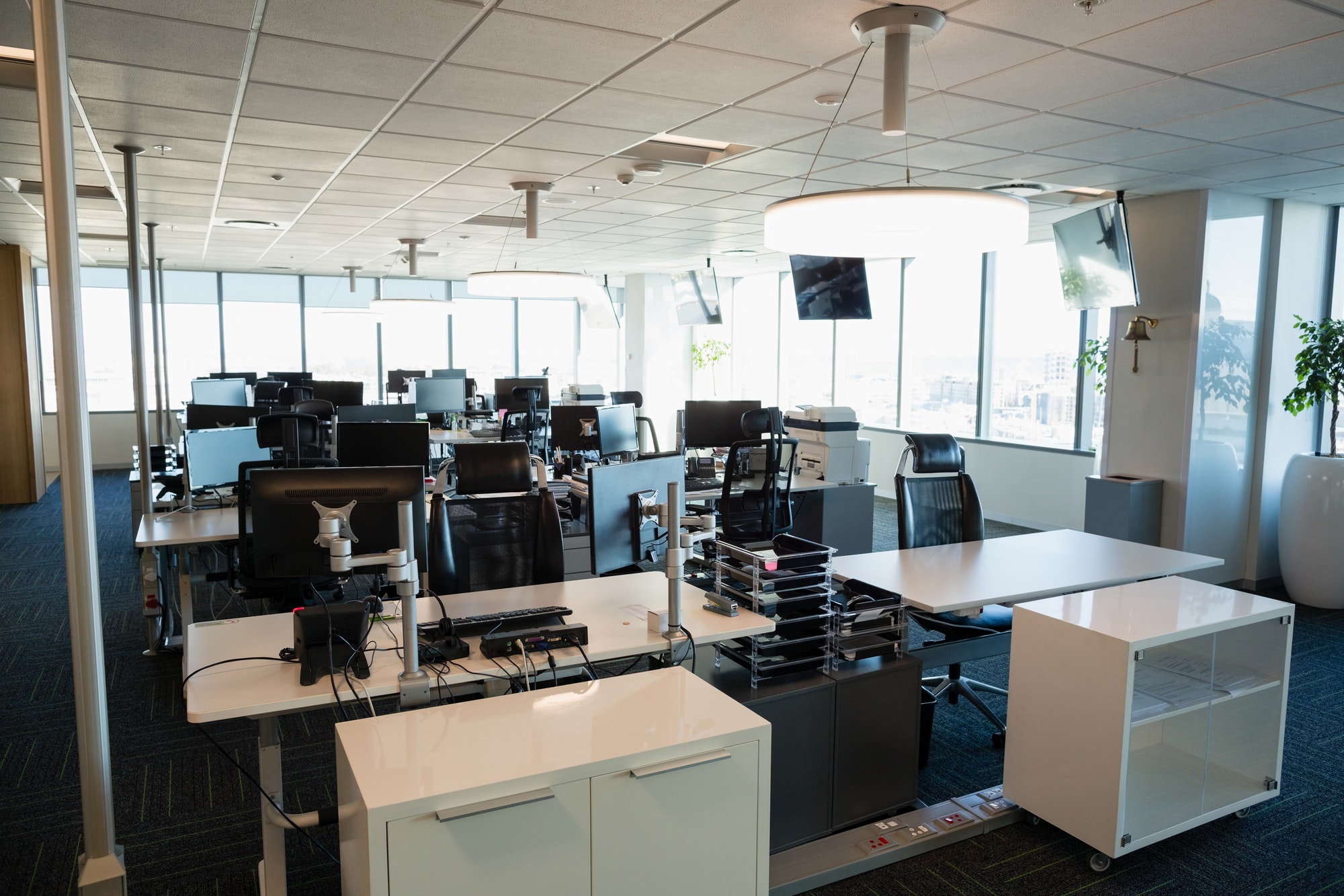 View of office interior